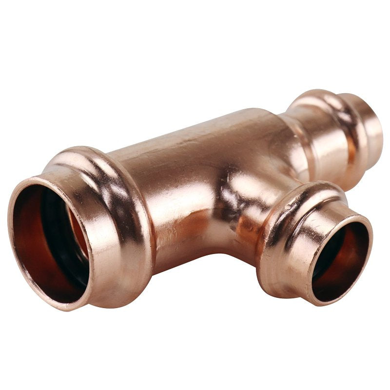 APOLLO Apollo XPRT341212 Tee, 3/4 x 1/2 x 1/2 in, Press Fit, Copper, 300 psi Pressure PLUMBING, HEATING & VENTILATION APOLLO