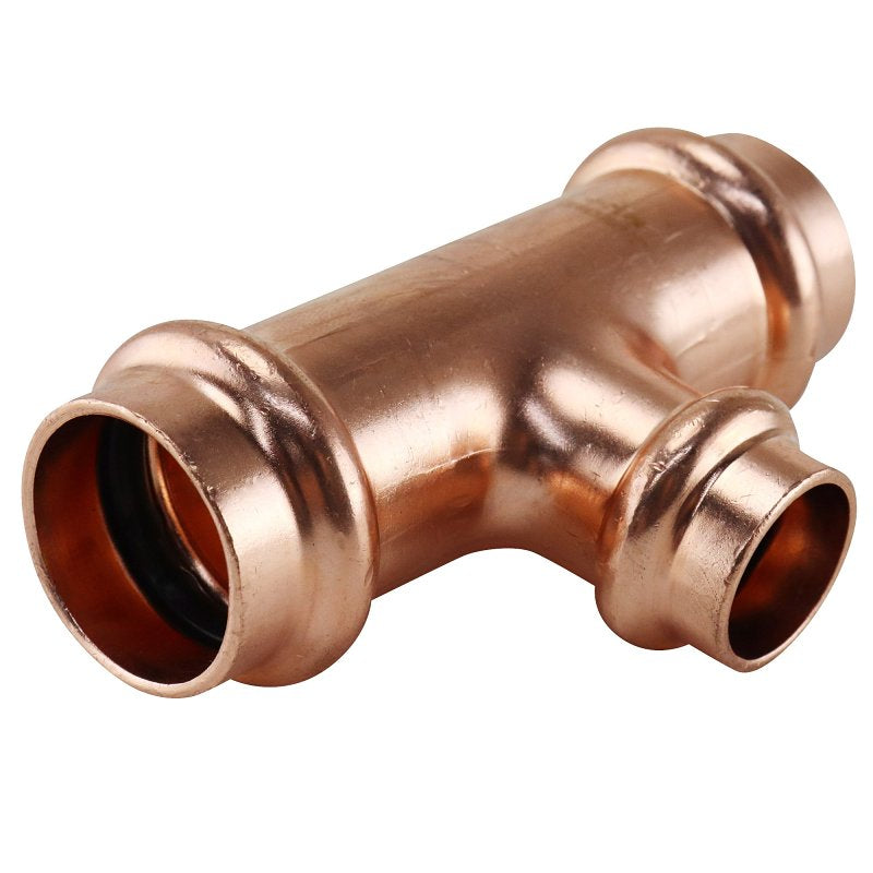 APOLLO Apollo XPRT343412 Tee, 3/4 x 3/4 x 1/2 in, Press Fit, Copper, 300 psi Pressure PLUMBING, HEATING & VENTILATION APOLLO