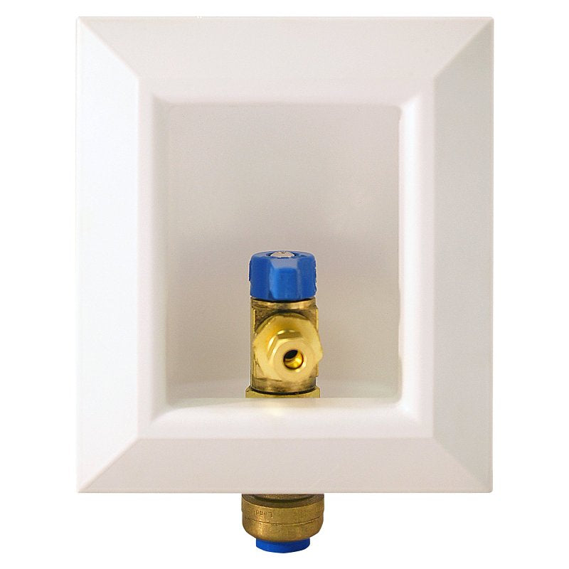 APOLLO Apollo FSBBOXIM Ice Maker Outlet Box, 1/2 in Connection, PTC x Compression, Polystyrene PLUMBING, HEATING & VENTILATION APOLLO