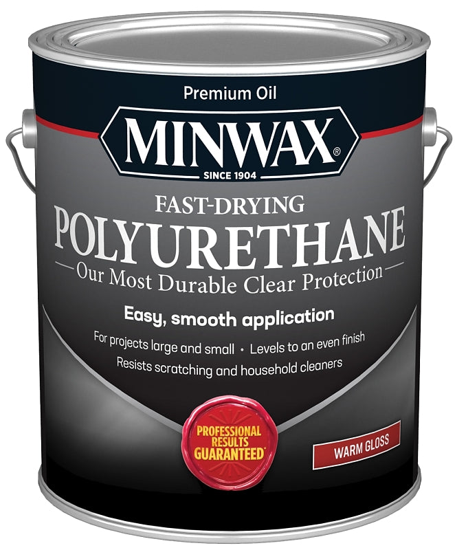 MINWAX Minwax 71030000 Polyurethane, Oil Base, Clear, Liquid, 1 gal Can, 0.91 Specific Gravity