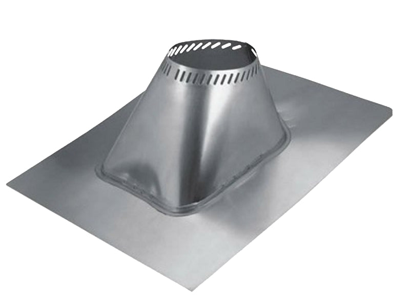 SELKIRK Selkirk 206825 Roof Flashing, 28-1/2 in OAL, 24 in OAW, Stainless Steel, For: 6 in Dia Pipe