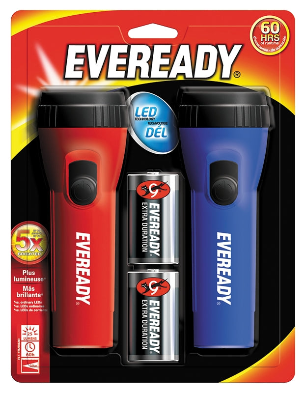 ENERGIZER BATTERY Energizer EVEL152S Flashlight, D Battery, Carbon Zinc Battery, LED Lamp, 9 Lumens, 57 m Beam Distance, 50 hr Run Time ELECTRICAL ENERGIZER BATTERY