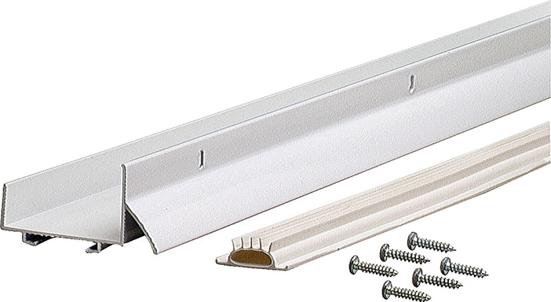 M-D M-D DB003 Series 69570 Door Bottom with Drip Cap, White, 36 in L, 1-3/4 in W, 1-1/4 in H, Aluminum