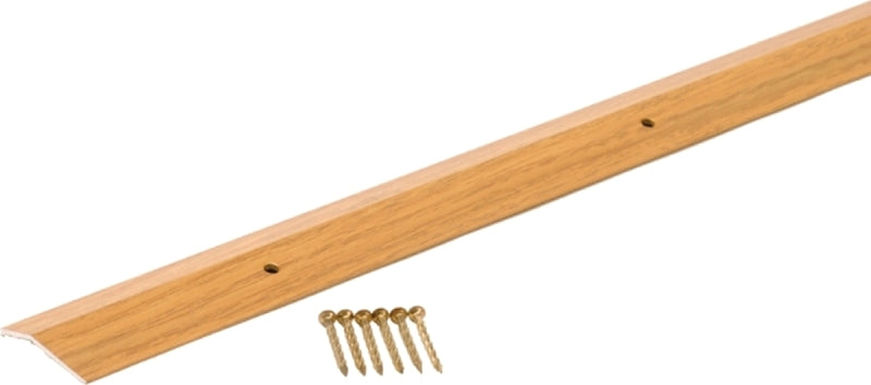 M-D M-D 40120 Carpet Trim, 36 in L, 1-3/8 in W, Aluminum, Oak