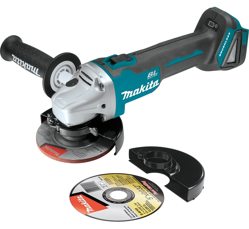 MAKITA Makita XAG04Z Cut-Off/Angle Grinder, Tool Only, 18 V, 5/8-11 Spindle, 5 in Dia Wheel, 8500 rpm Speed