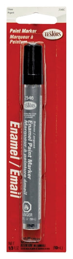TESTORS Testors 2546C Enamel Marker, Silver, 0.33 fl-oz PAINT TESTORS