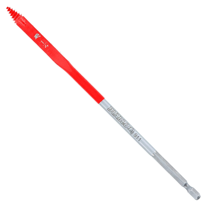 DIABLO Diablo SPEEDemon DSP2010 Spade Drill Bit, 1/4 in Dia, 6 in OAL, 10 mm Dia Shank TOOLS DIABLO