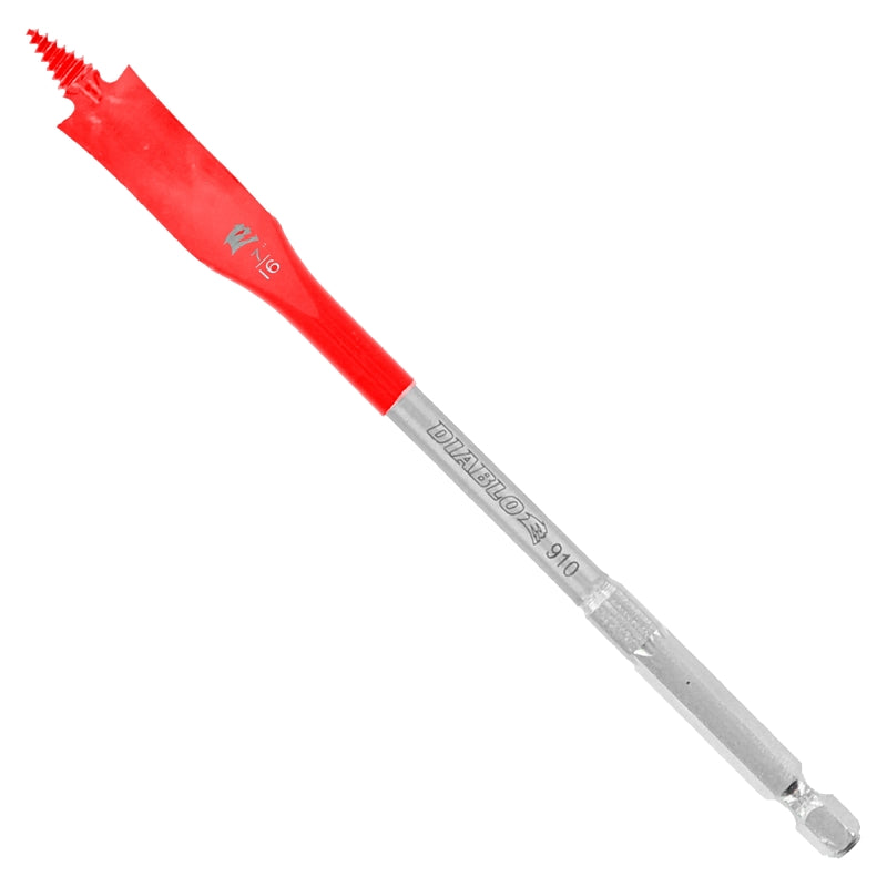 DIABLO Diablo SPEEDemon DSP2040 Spade Drill Bit, 7/16 in Dia, 6 in OAL, 10 mm Dia Shank, Hex Shank TOOLS DIABLO