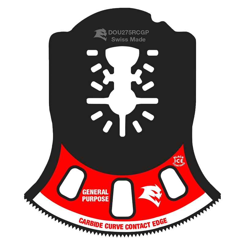 DIABLO Diablo AMPED Demo Demon DOU275RCGP Oscillating Blade, 2-3/4 in, 1 in D Cutting, Carbide Grit TOOLS DIABLO