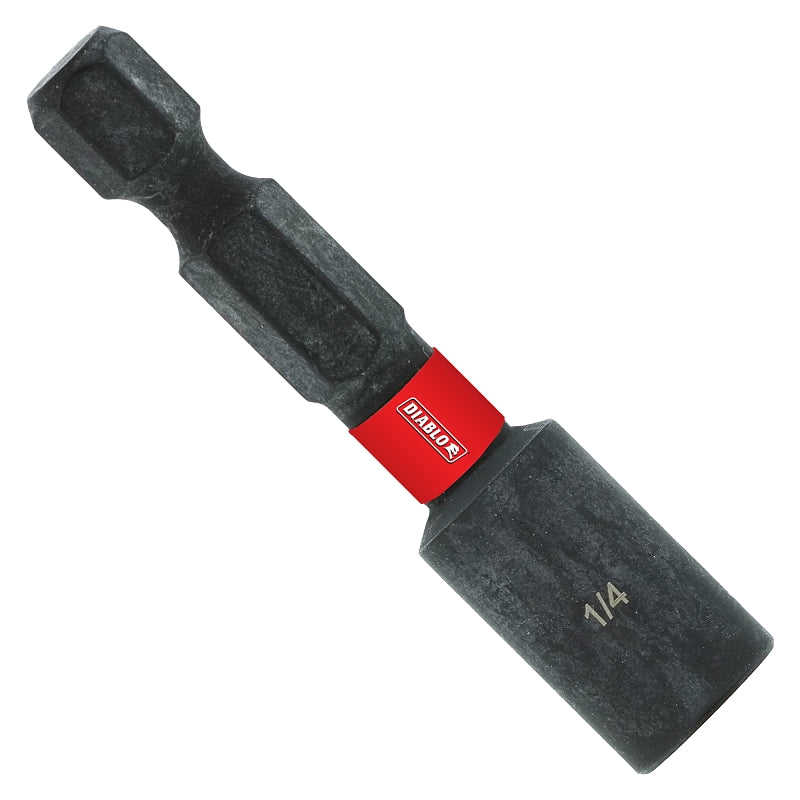 DIABLO Diablo DNTSS14 Magnetic Nutsetter, 1-7/8 in L, 1/4 in L Shank, Hex Shank TOOLS DIABLO