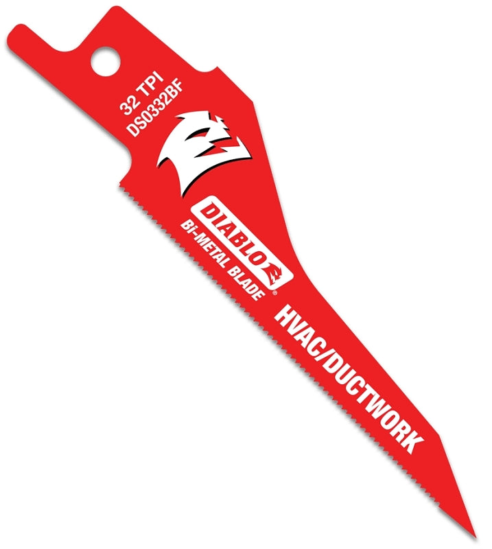 DIABLO Diablo DS0332BF5 Reciprocating Saw Blade, 3-1/4 in L, 32 TPI, Bi-Metal Cutting Edge TOOLS DIABLO