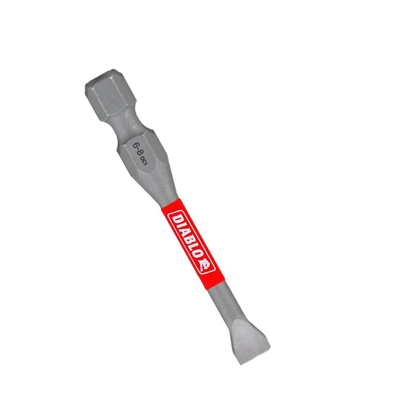 DIABLO Diablo DSL682P2 Drive Bit, #6 to 8 Drive, Slotted Drive, 1/4 in Shank, Hex Shank, 2 in L TOOLS DIABLO
