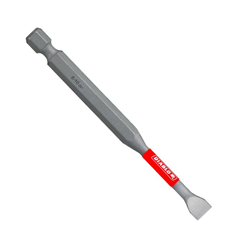 DIABLO Diablo DSL81035P1 Drive Bit, #8 to 10 Drive, Slotted Drive, 1/4 in Shank, Hex Shank, 3-1/2 in L TOOLS DIABLO
