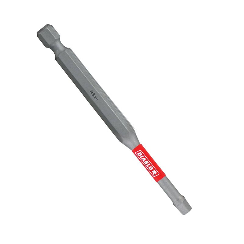 DIABLO Diablo DSQ335P2 Drive Bit, #3 Drive, Square Drive, 1/4 in Shank, Hex Shank, 3-1/2 in L TOOLS DIABLO