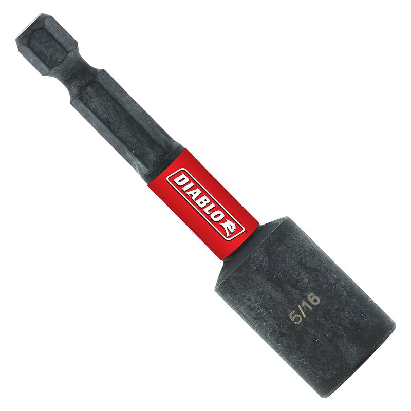 DIABLO Diablo DNTSL516B Magnetic Nutsetter, 5/16 in Drive, 2-9/16 in L, 1/4 in L Shank, Hex Shank TOOLS DIABLO