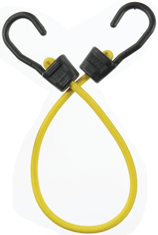 KEEPER Keeper Ultra Series 06074 Bungee Cord, 24 in L, Rubber, Yellow, Hook End AUTOMOTIVE KEEPER