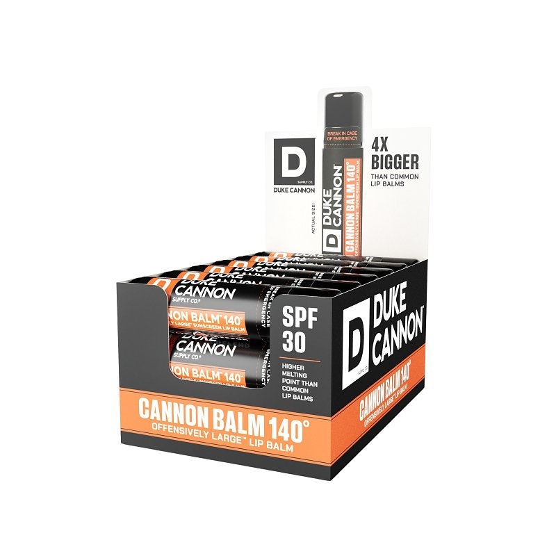 DUKE CANNON SUPPLY CO LIP BALM SPF30 BLOOD ORNG 18CT
