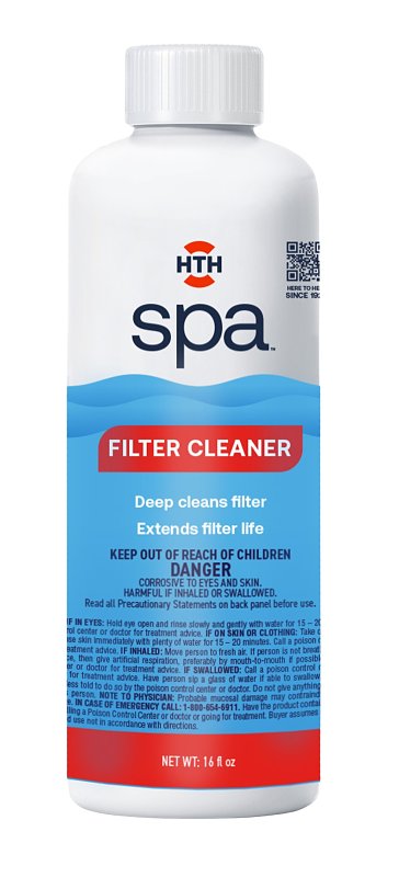 HTH HTH spa 86123 Filter Cleaner, 16 oz, Liquid