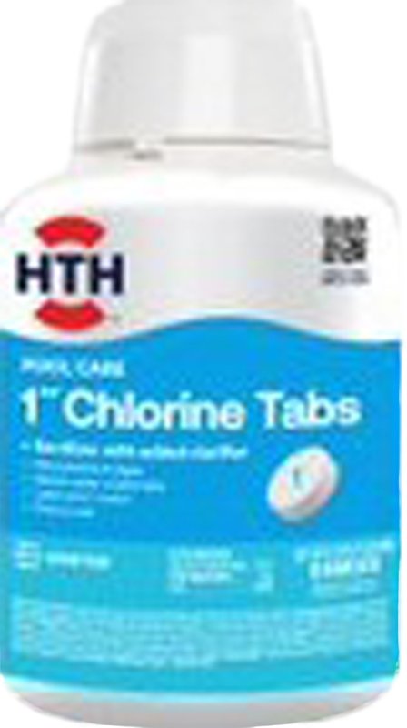 HTH HTH 42047 Chlorine Tablet, 5 lb Bottle, Bleach, Chlorine, White