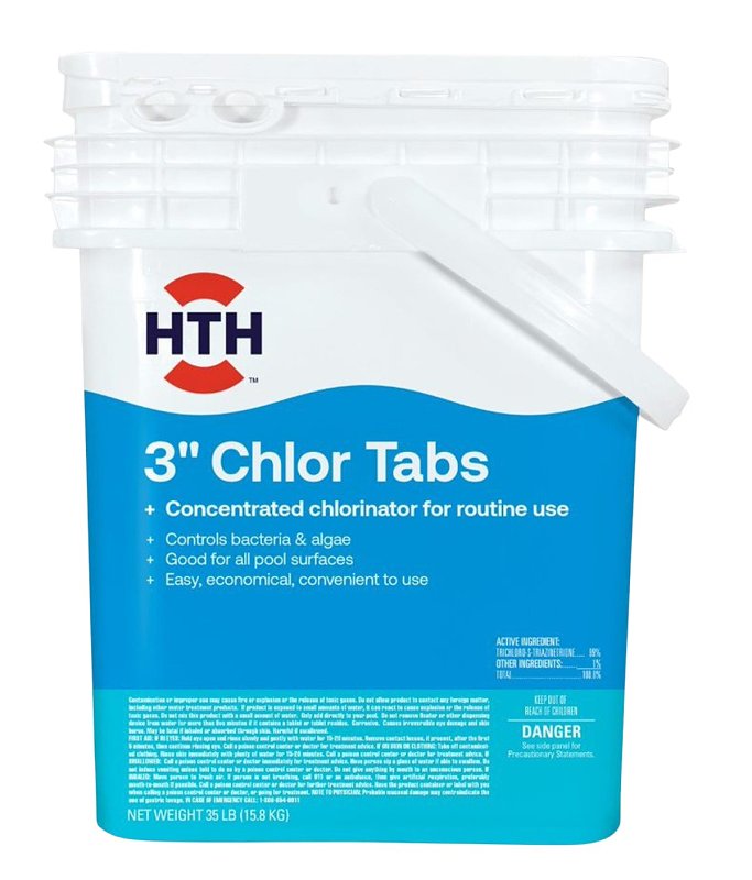 HTH HTH Pool Care 42062 Pool Chemical, 35 lb, Tablet, Chlorine