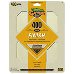 GATOR Gator 7268 Premium Sandpaper, 9 in W, 11 in L, 400 Grit, Fine, Latex Backing