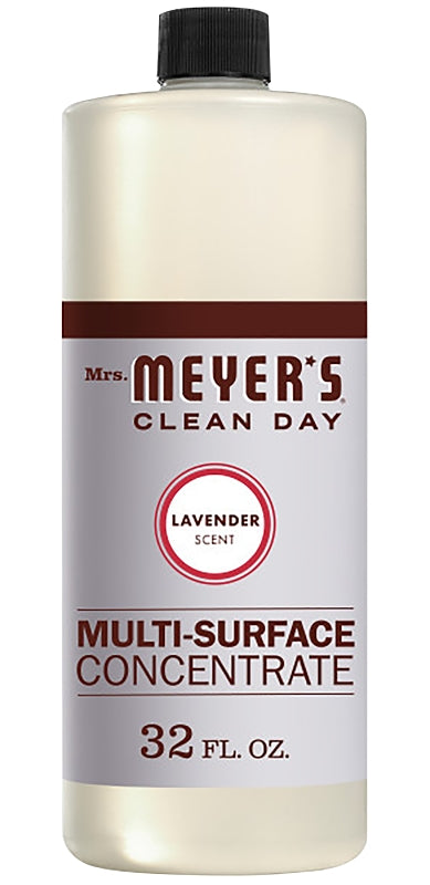 MRS MEYERS Mrs. Meyer's Clean Day 11440 Cleaner Concentrate, 32 oz Bottle, Liquid, Lavender