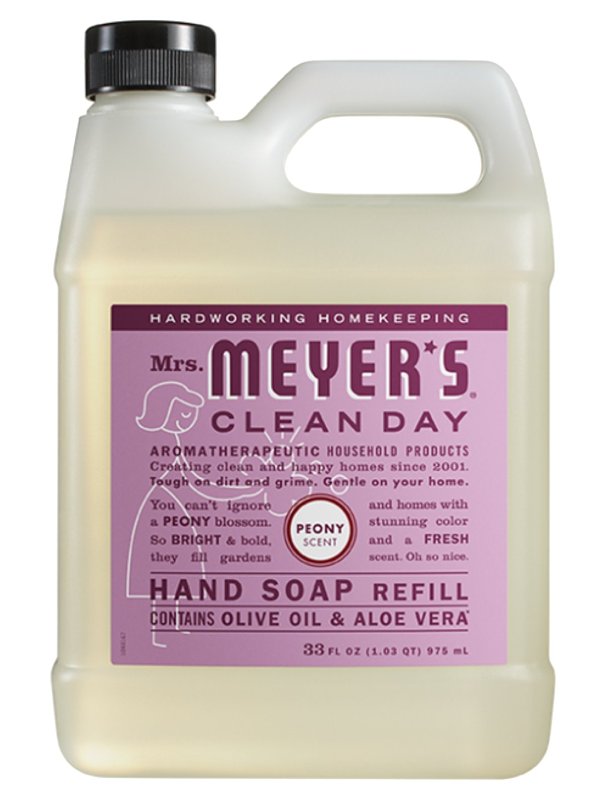 MRS. MEYERS Mrs. Meyer's 11404 Hand Soap Refill, Liquid, 33 fl-oz, Compositions: Sodium Methyl 2-Sulfolaurate, Glycerin