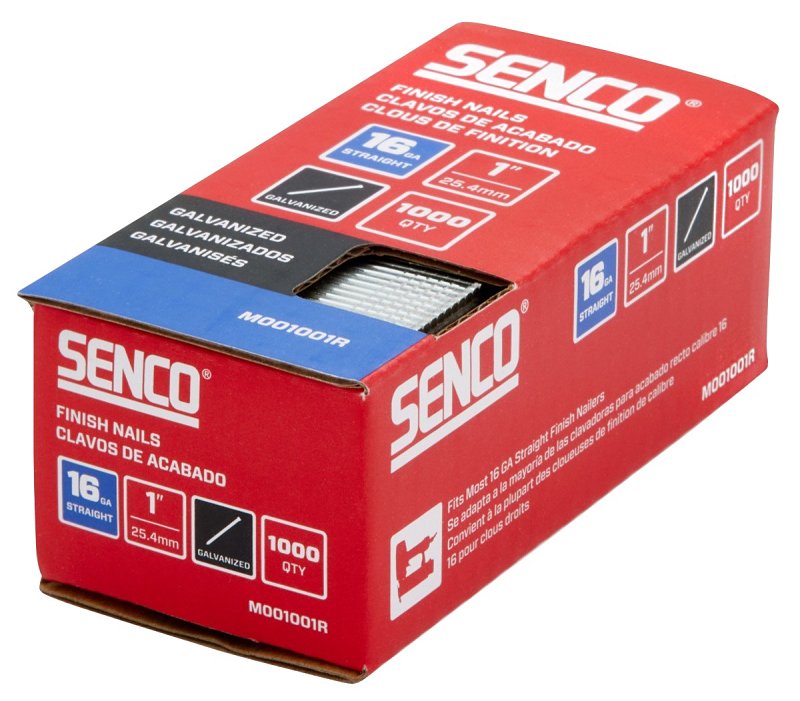 SENCO FINISH NAIL T-HD GALV 16GA 1IN