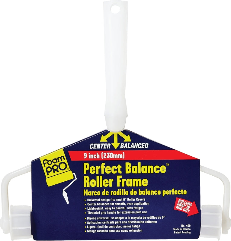 FOAMPRO Foampro 409 Roller Frame, 9 in L Roller, Threaded Handle PAINT FOAMPRO