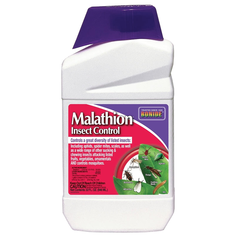 BONIDE Bonide Malathion 993 Insect Control, Liquid, Spray Application, 1 qt Bottle LAWN & GARDEN BONIDE
