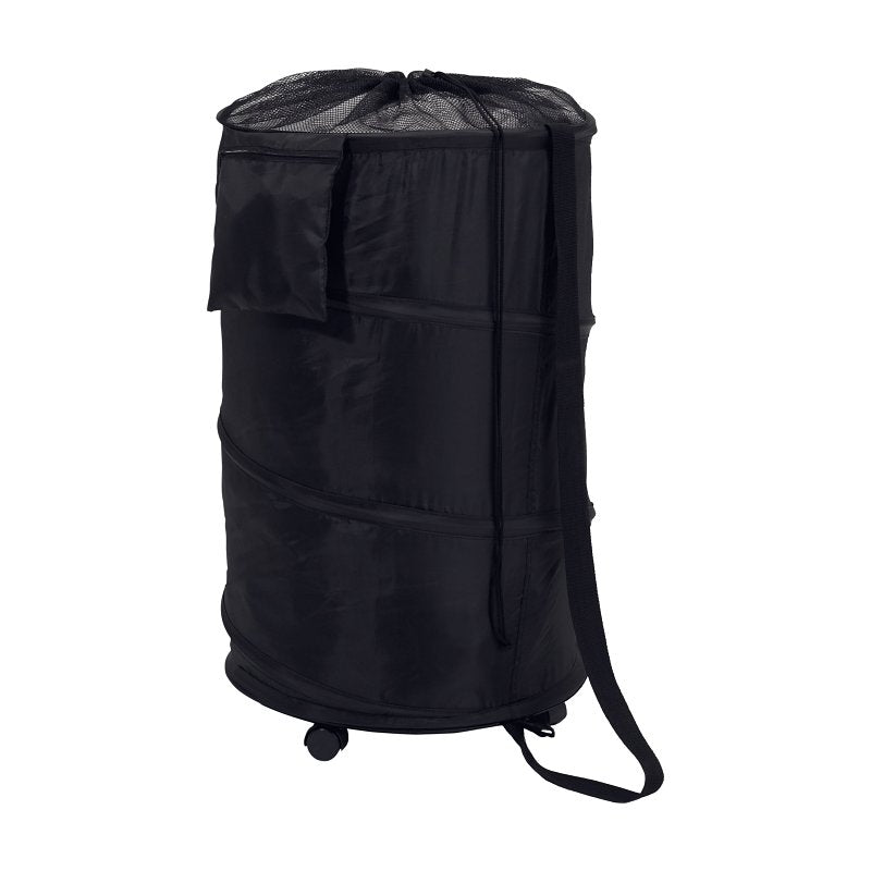 HONEY-CAN-DO Honey-Can-Do HMP-01454 Pop-Up Laundry Bin and Hamper, Nylon Bag, Black, 18 in W, 28 in H APPLIANCES & ELECTRONICS HONEY-CAN-DO