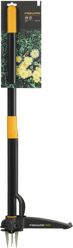 FISKARS Fiskars 78806935C Triple-Claw Weeder, Stainless Steel Blade, Aluminum Handle, 39 in L Handle