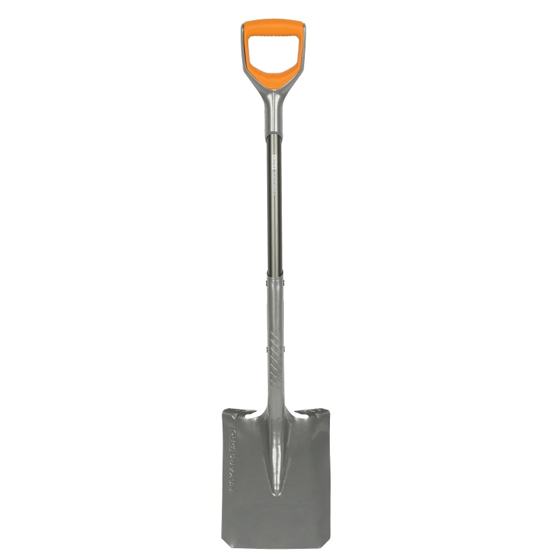 FISKARS Fiskars 397970-1001 Pro Transfer Shovel, 6.2 in W Blade, Steel Blade, Aluminum Handle, D-Handle, Soft Grip Handle