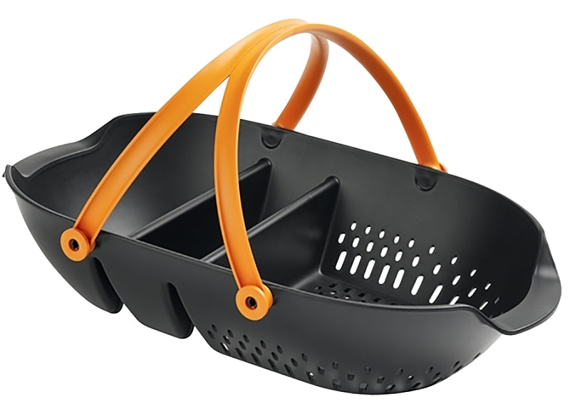 FISKARS Fiskars 340100-1001 Garden Harvest Basket, Plastic, Black