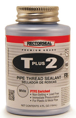 RECTORSEAL Rectorseal T Plus 2 Series 23631 Thread Sealant, 0.25 pt Can, Paste, White