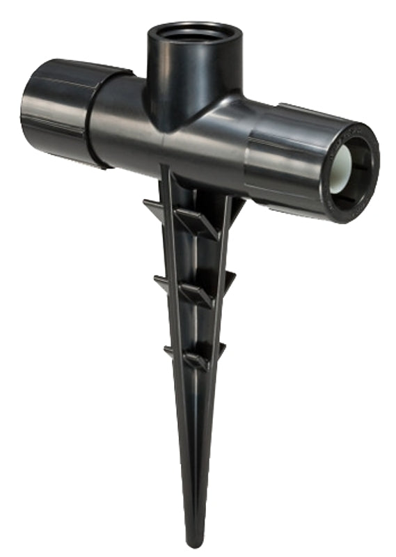 RAINBIRD Rain Bird EFBIGT/1S Spiked Tee, 1/2 in Connection, FPT, Plastic, Black