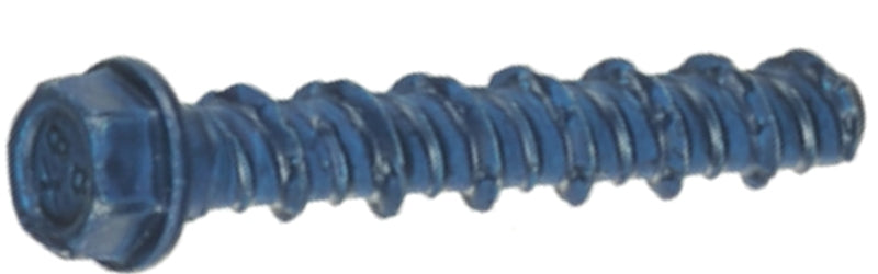TAPCON Tapcon 24192 Screw Anchor, 2 in L, Hex Drive, Steel, Metallic, 4/PK HARDWARE & FARM SUPPLIES TAPCON