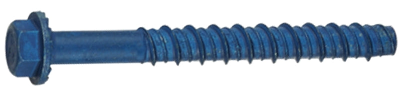 TAPCON Tapcon 24193 Screw Anchor, 3 in L, Hex Drive, Steel, Metallic, 4 PK, 5/16 in Drive HARDWARE & FARM SUPPLIES TAPCON