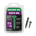 ITW BRANDS - BACKER ON Backer-On Rock-On 23500 Cement Board Screw, #9 Thread, 1-1/4 in L, Hi-Lo Thread, Serrated Head, Star Drive, Sharp Point HARDWARE & FARM SUPPLIES ITW BRANDS - BACKER ON