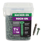ITW BRANDS - BACKER ON Backer-On Rock-On 23505 Cement Board Screw, #9 Thread, 1-1/4 in L, Hi-Lo Thread, Serrated Head, Star Drive, Sharp Point HARDWARE & FARM SUPPLIES ITW BRANDS - BACKER ON