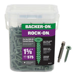 ITW BRANDS - BACKER ON Backer-On Rock-On 23515 Cement Board Screw, #9 Thread, 1-5/8 in L, Hi-Lo Thread, Serrated Head, Star Drive, Sharp Point HARDWARE & FARM SUPPLIES ITW BRANDS - BACKER ON