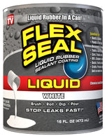 FLEX SEAL Flex Seal LFSWHTR16 Rubberized Coating, White, 16 oz
