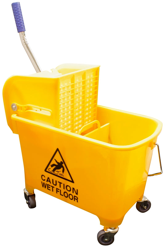 ZEPHYR MANUFACTURING Zephyr 45120 Small Mop Bucket Combo with Side Press Wringer, 20 L Capacity CLEANING & JANITORIAL SUPPLIES ZEPHYR MANUFACTURING