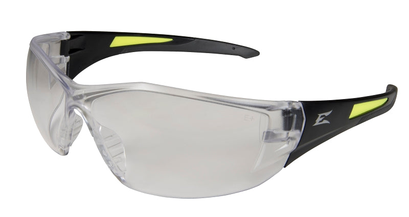 EDGE Edge SD111-G2/SD111 Non-Polarized Safety Glasses, Black Frame, Unisex, Polycarbonate Lens, Wraparound Frame