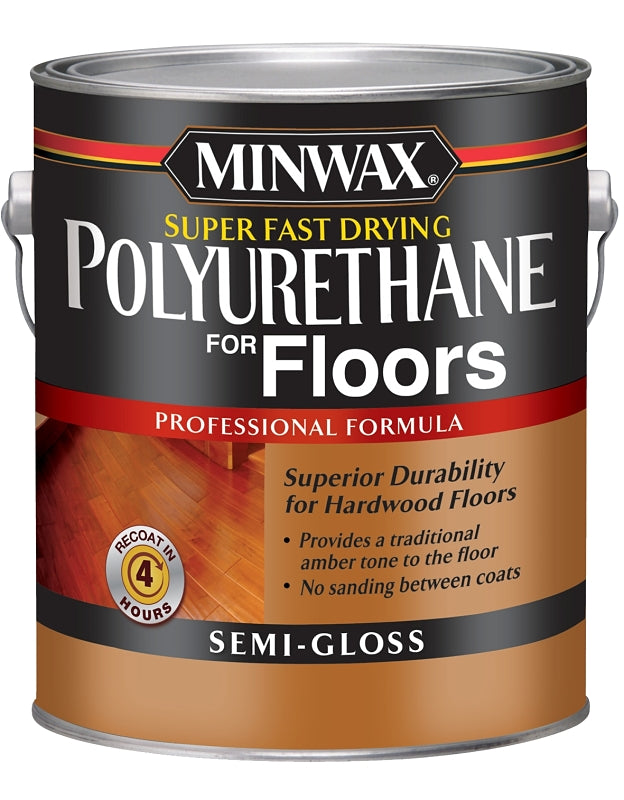 MINWAX Minwax 130210000 Polyurethane, Oil Base, Clear, Semi-Gloss, Liquid, 1 gal Can, 0.89 Specific Gravity