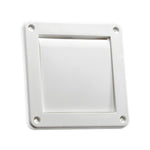 LAMBRO Lambro 1422W Single-Flap Exhaust Vent, 4 in W, Plastic, White PLUMBING, HEATING & VENTILATION LAMBRO