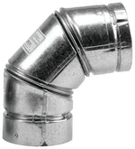 SELKIRK Selkirk PELLET PIPE 243231/243230 Stove Pipe Elbow, 90 deg Angle, 3 in, Stainless Steel, Galvanized PLUMBING, HEATING & VENTILATION SELKIRK