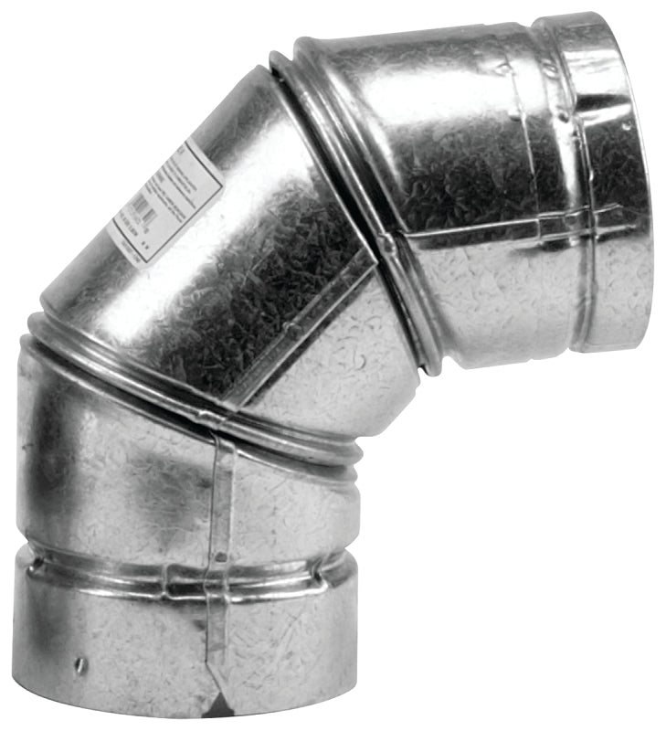 SELKIRK Selkirk PELLET PIPE 243231/243230 Stove Pipe Elbow, 90 deg Angle, 3 in, Stainless Steel, Galvanized PLUMBING, HEATING & VENTILATION SELKIRK