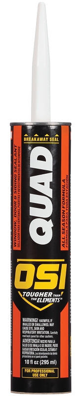OSI OSI 1638674 Advanced Formula Sealant, White 001, 7 days Curing, 20 to 100 deg F, 10 oz Cartridge PAINT OSI