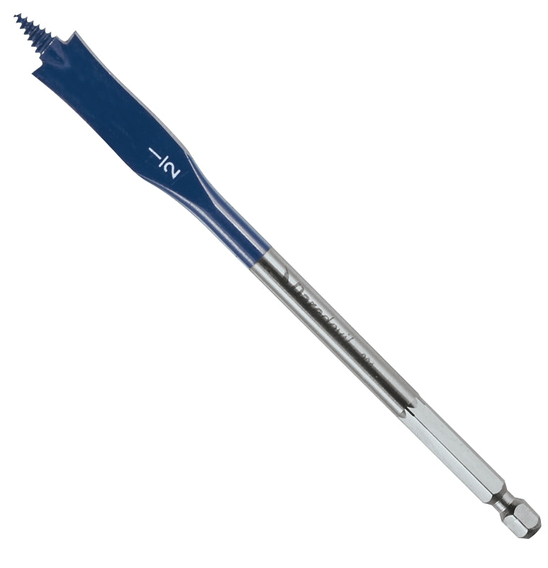 BOSCH Bosch Daredevil DSB1005 Spade Drill Bit, 1/2 in Dia, 6 in OAL, 1-Flute, 1/4 in Dia Shank, Hex Shank TOOLS BOSCH